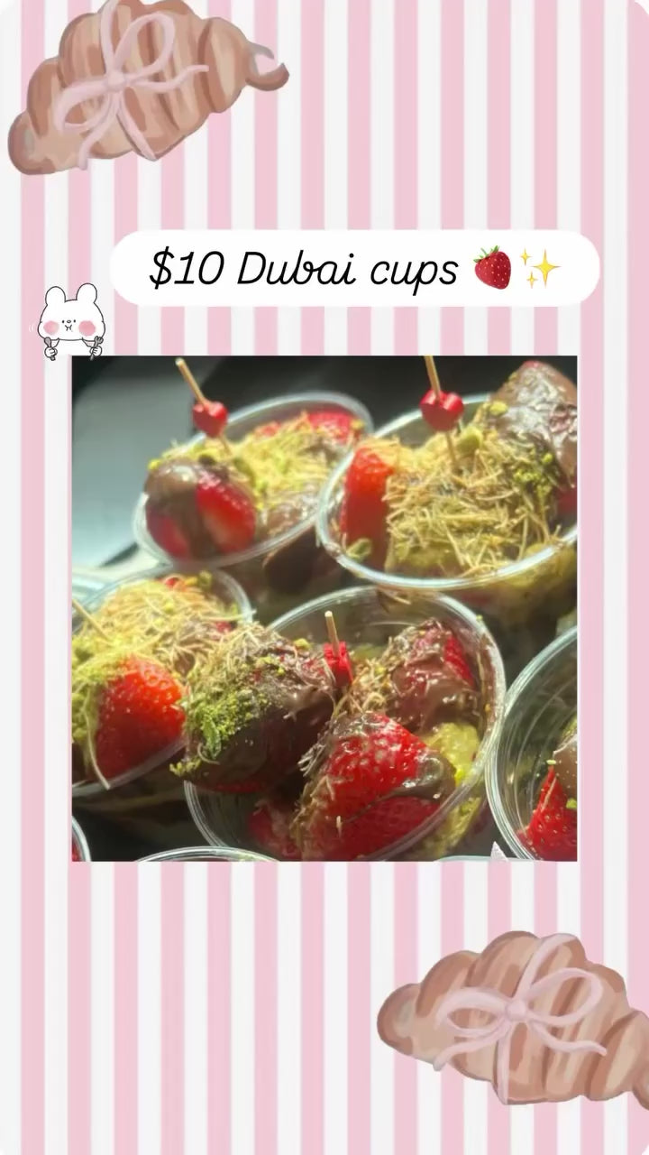 Dubai strawberries 🍓✨